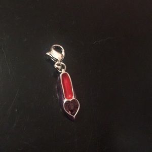 Red and purple high heel charm